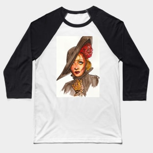 Marlene Dietrich Baseball T-Shirt